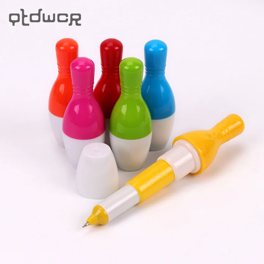1PC Novelty Gift Ballpoint Pen Retractable Pens Bowling Modeling