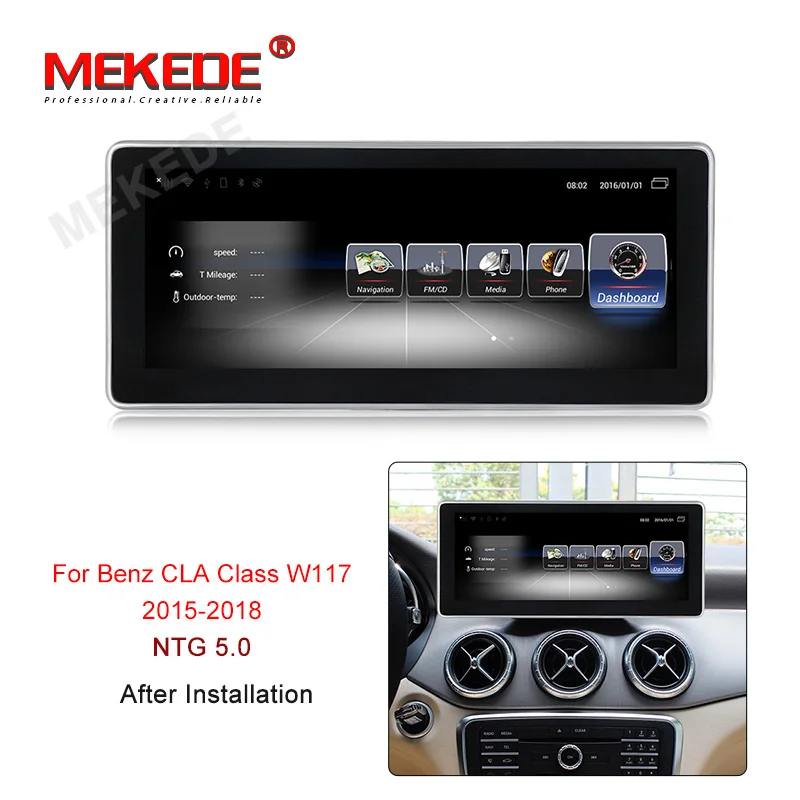 HD Android 7,1 3+ 32G навигация для Benz CLA класс W117 2013- панель радио дисплей Замена 10,2" планшет навигатор - Цвет: W117 2015 2018NTG5.0