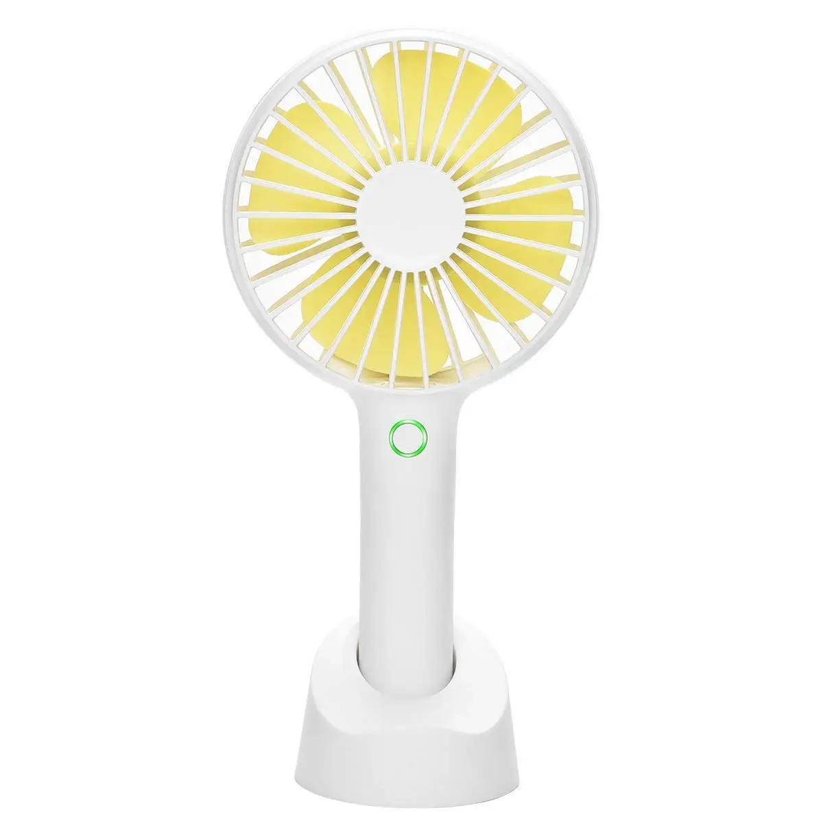 

Handheld Portable Fan USB Hand held Personal Fans Rechargeable Battery Powered Hand held Fan with Base 4 Modes for Home Office
