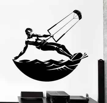 

Wall Sticker Sport Kitefurfing Windsurfing Water Sport Vinyl Decal