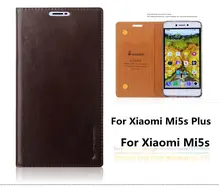 Top Quality Genuine Leather Stand Fashion Book Style Phone Case For Xiaomi Mi5s Mi 5S 5