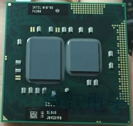 Процессор Intel Pentium P6300 3 м кэш, 2,26 ГГц Поддержка HM55 H57 H55 ноутбук процессор