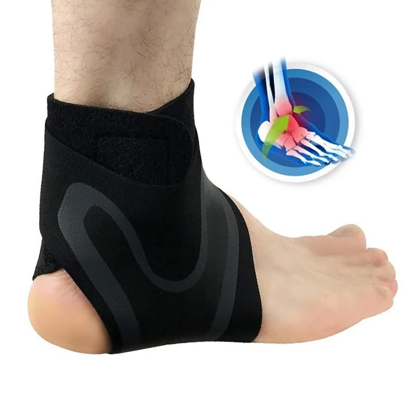 Compression Ankle Protectors Anti Sprain Outdoor Basketball Football Ankle Brace Supports Straps Bandage Wrap Foot Sport Safety