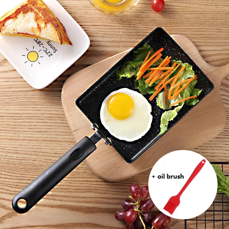 

15*19cm Non-stick Omelette Tamagoyaki Frying Pan Rectangle Aluminium Egg Pancake Griddles Cooking Pot For Gas Induction Cooker