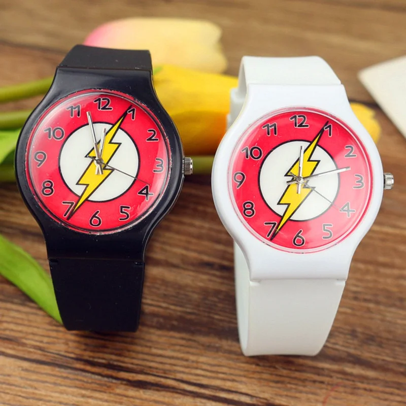 

2019 New silica gel flash watch children's cartoon boy quartz wristwatch boys watch
