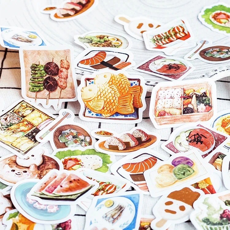 

Delicious Food Lovely Fashion Mini Sealing Stickers 45pcs/lot