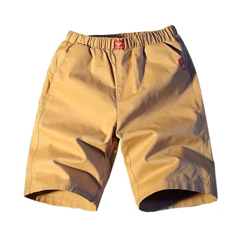 

Summer Men's Shorts 2019 New Arrival Casual Solid Shorts Mens Clothes Trend Casual Cotton Elastic Waist Shorts Men Plus Size 5XL