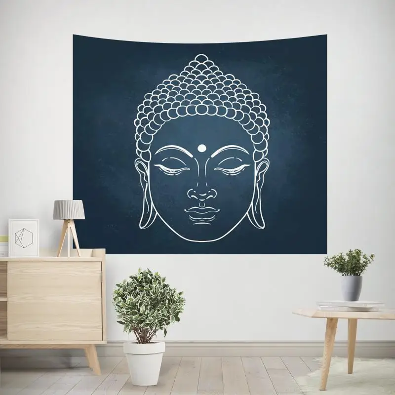 Home Decoration Zen Tapestry Buddha Statue Beads Boho Meditation