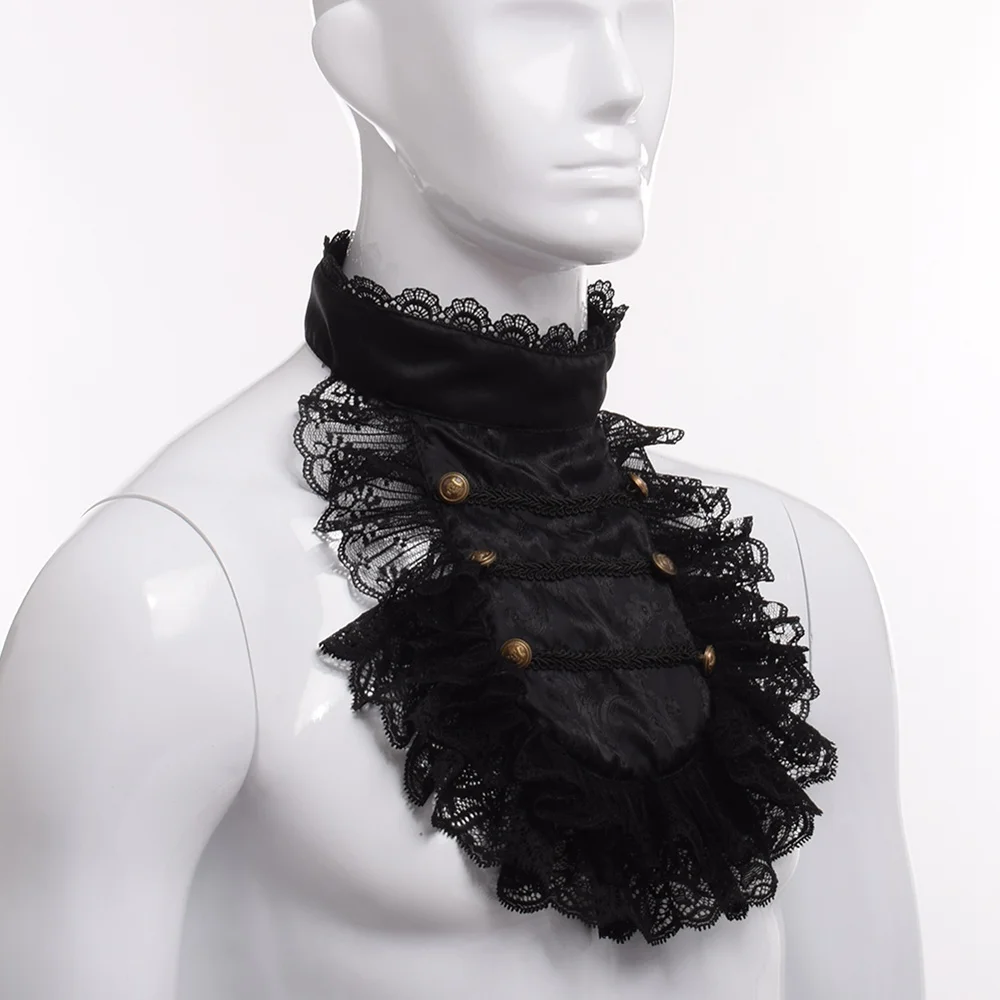 Victorian Collar Scarf Male Bow Tie Mens Neck Scarf Cravat Men