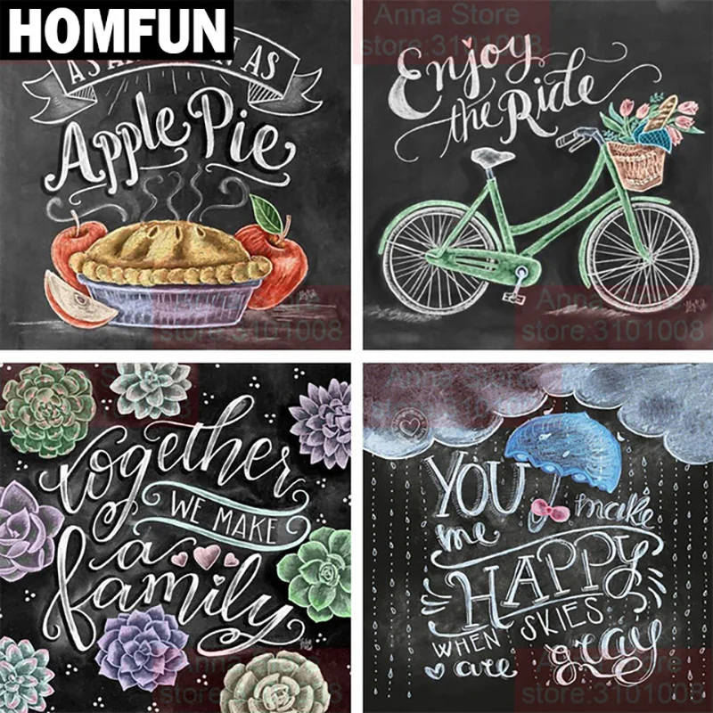 

HOMFUN Full Square/Round Drill 5D DIY Diamond Painting "Cartoon hand painted" 3D Embroidery Cross Stitch 5D Rhinestone Decor