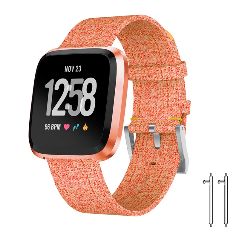 Ремешок на запястье браслет из тканого материала сменный ремешок для Fitbit Versa Lite часы спортивные Роскошные наручные часы Смарт часы 19Mar18