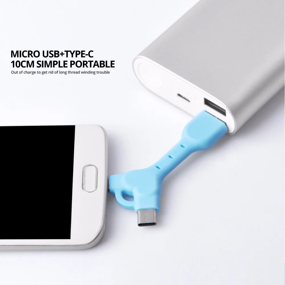 FONKEN 2 في 1 USB كابل 2.4A نوع C مايكرو USB كابل سريع شحن الكابلات المحمولة البيانات الحبل البسيطة USB C الهاتف المحمول كابل FONKEN 2 في 1 USB كابل 2.4A نوع C مايكرو USB كابل سريع شحن الكابلات المحمولة البيانات الحبل البسيطة USB C الهاتف المحمول كابل
