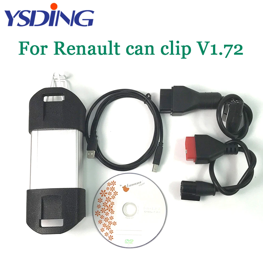 Top Quality Full Chip For Renault Can Clip V172 Auto OBD2 code reader scanner CAN Clip Diagnostic Tool obdii For Renault Top Quality Full Chip For Renault Can Clip V172 Auto OBD2 code reader scanner CAN Clip Diagnostic Tool obdii For Renault