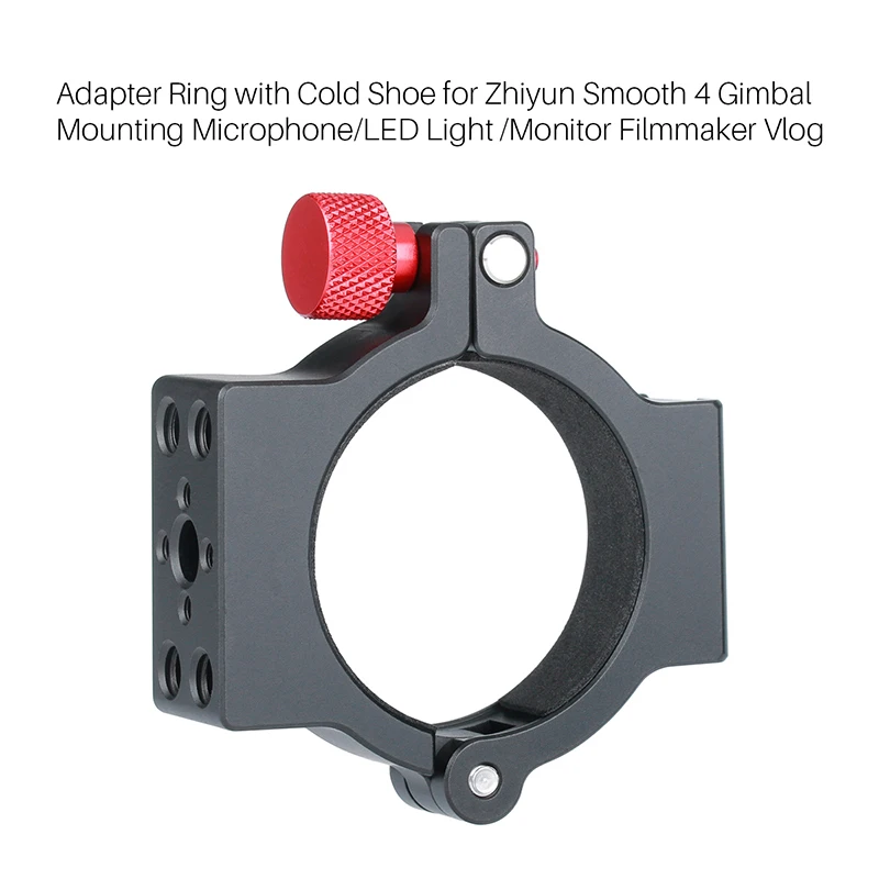 Zhiyun Smooth 4 Accessories Adapter Ring with Cold Shoe for Gimbal Mounting Microphone/LED Light/Monitor Filmmaker Vlog