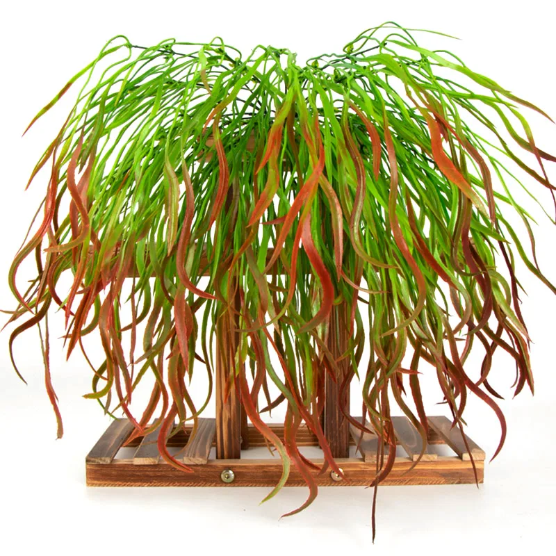 52cm 7 Forks Grass Rattan Artificial Flower Simulation Plants for Home Garden Decoration Wedding Party Fake Leaves Decor 52cm 7 Forks Grass Rattan Artificial Flower Simulation Plants for Home Garden Decoration Wedding Party Fake Leaves Decor