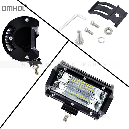5 inch 72w LED Light Bar Work Light For Universal Use 8