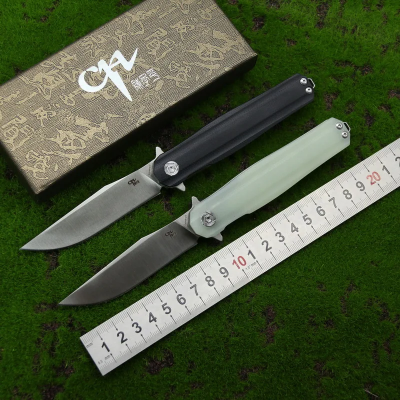 

CH Knife 35005-G10 Flipper folding knife D2 blade G10 handle Outdoor camping hunting pocke fruit knives Survival EDC tools