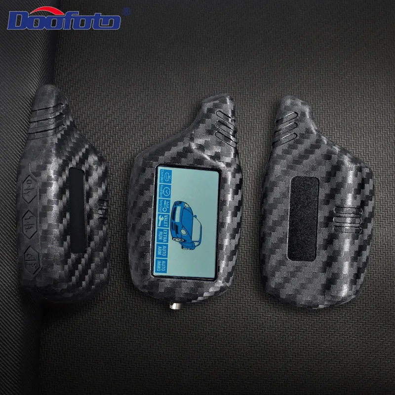 key case cover key case car key shell DOOFOTO Car Key Cover Shell Case For Starline B9 B91 B6 B61 A91 A61 C9 V7 Carbon Fiber Car Styling Key Case For