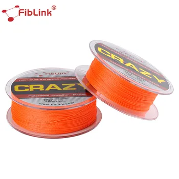 

Fiblink 274M 300 Yards PE Fiber Braided Fishing Line 4 Strands Orange 10Lb 15Lb 20Lb 30Lb Multifilament Strong Fishing Line