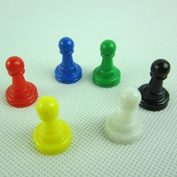 

Free Shipping 25mm 16PCS 2SETS Pawn/ Chess Plastic Game Pieces For Board Game/card Game and other games Accessories 8 Colors/set