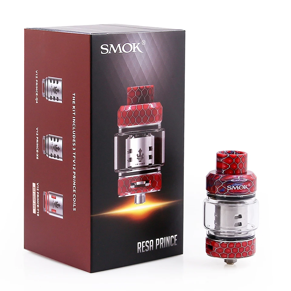 SMOK Resa Prince Tank 7,5 мл электронная сигарета испаритель распылитель с V12 принц ядро сопротивление катушки VS TFV16