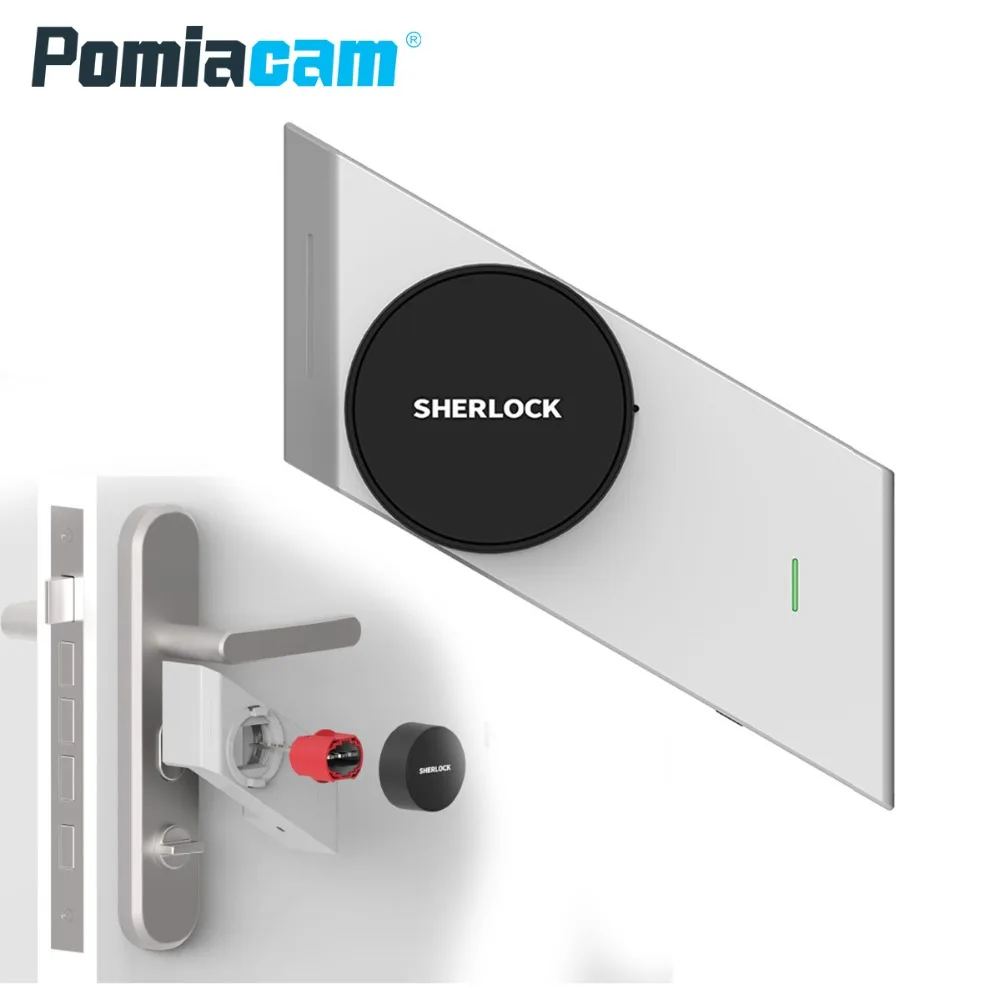 Online S2 de plata Negro Sherlock cerradura S2 actualización teléfono Bluetooth aplicación de control inteligente de bloqueo remoto sin llave clave electrónica de puerta cerradura