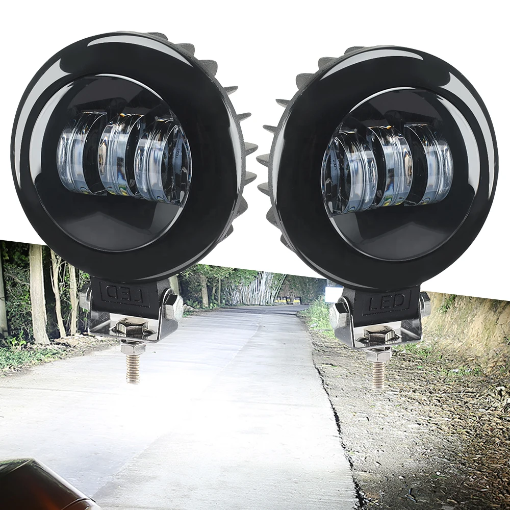 

2PCS Round Fog Light Off-Road Vehicles 4 inch Round Led Work Lamp Car Styling Driving Lamp For SUV Jeep ATV Motorcycle Headlight