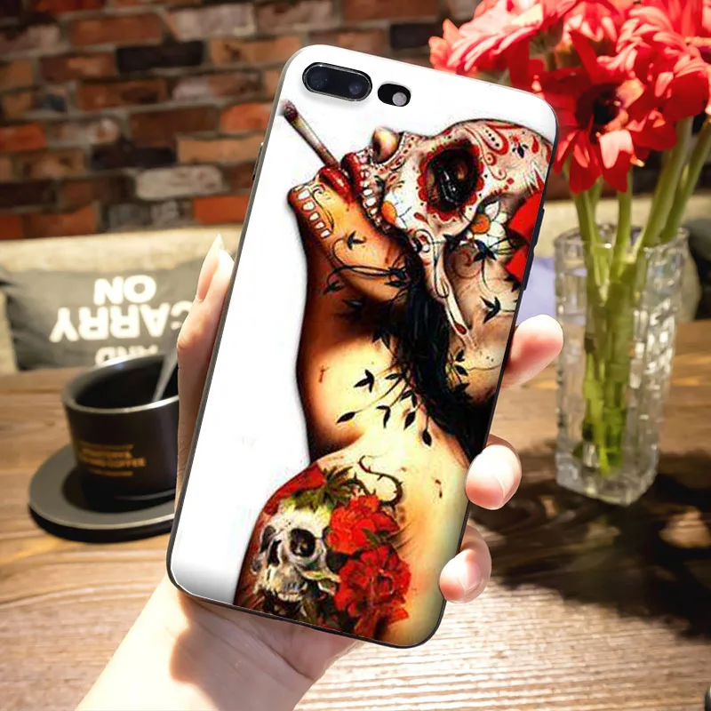 MaiYaCa Grim reaper skull skeleton Black Soft silicone Phone Case Cover Fundas For iPhone 5s 6s 7 plus 8 8plus X XS MAX XR case