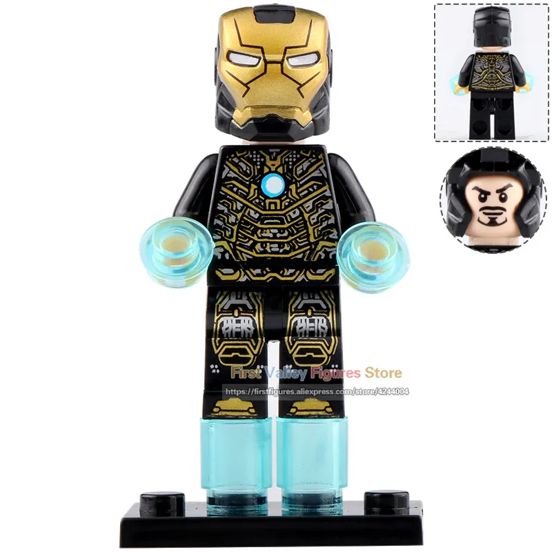 80 шт. Marvel Мстители 4 игры Железный человек MK1 MK50 MK5 Марвел Капитан Строительные блоки Кирпич детские игрушки WM6055