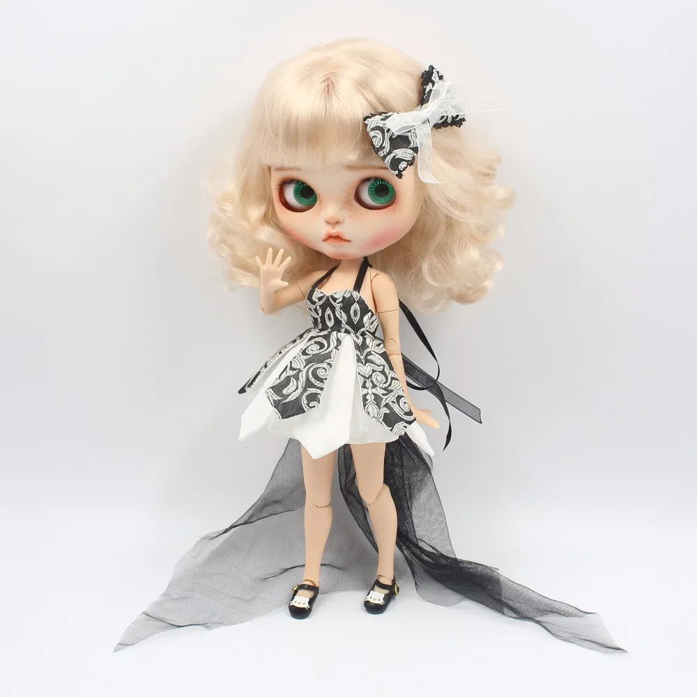 Ледяной DBS Blyth Кукольное платье с кружевным бантом костюм смокинг|blythe doll dress|doll