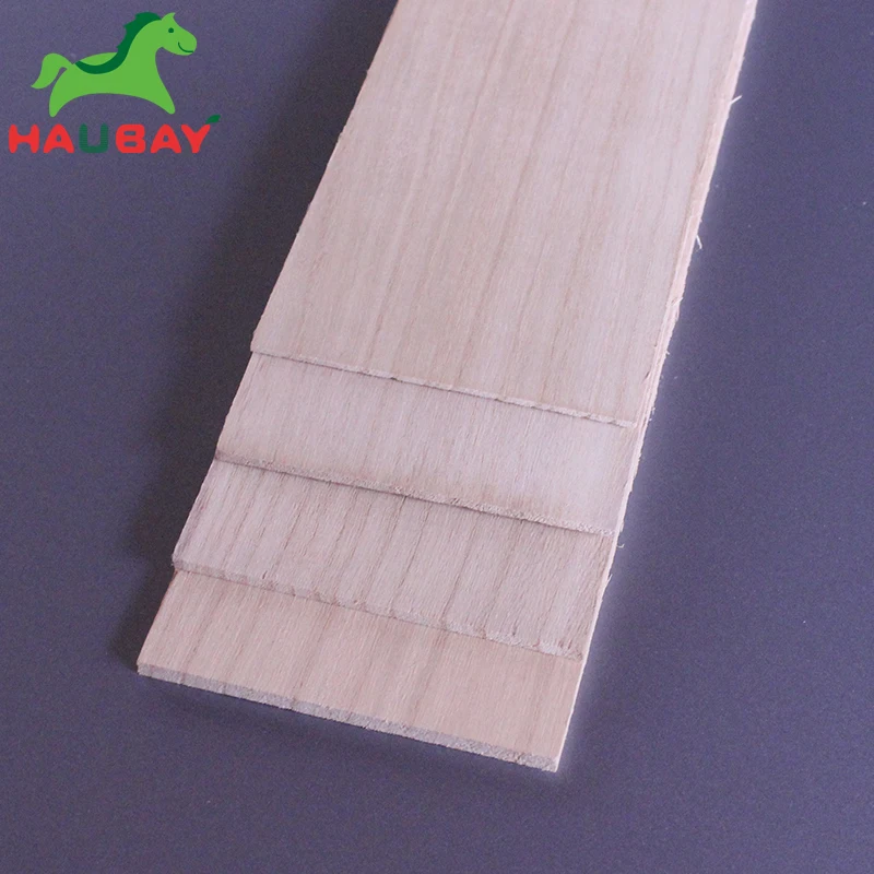 

HAUBAY Paulownia Wood Sheet 10pcs 1000x100x1/1.5/2/2.5/3/4/5/6/8mm Wood Sheets for DIY Crafting On Sale