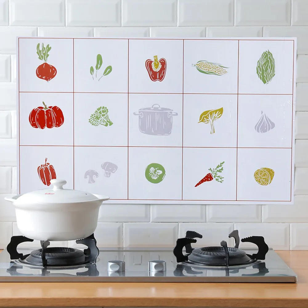 1pcs 45x75cm DIY self adhesive waterproof high temperature kitchen wall
