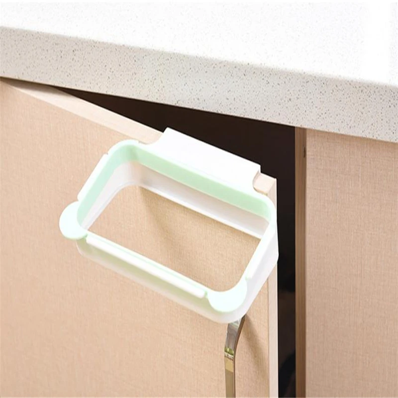 New Creative  Garbage Bag Holder Plastic Bracket Stand Rack Kitchen Trash Storage Hanger Wear-resistant hot Easy to Use C0228   02