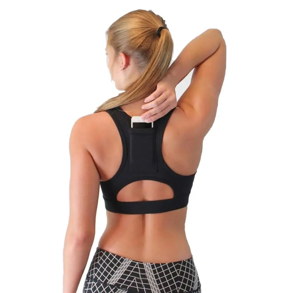 

Woman's Pro Padded Compression Sports Bra Sportswear Spaghetti Strap Fast Dry Elastic Running Sport Bra Top