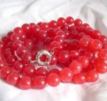 

Fashion new design vogue Excellent! 36" 8mm Red Round Beads Necklace