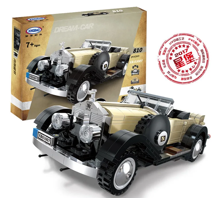 Xingbao Building Blocks Rolls Royce Luxury Car Building Model 810PCS Child Figur