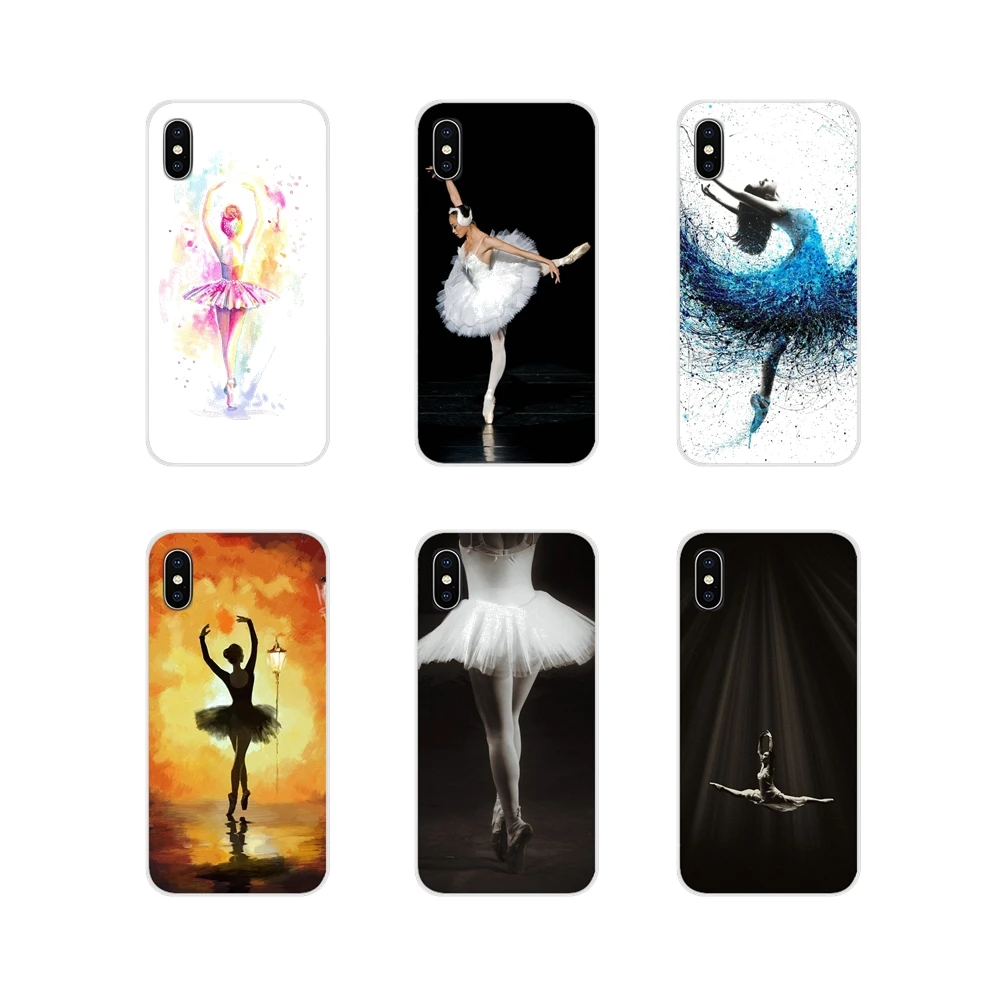 

Silicone Phone Shell Case For Apple iPhone X XR XS MAX 4 4S 5 5S 5C SE 6 6S 7 8 Plus ipod touch 5 6 Ballerina Ballet Dancer Girl