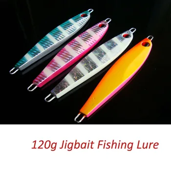 

Sea Fishing Lure 120g Jigbait Hard Bait Lead Fish Boat Jig Best Laser Artificial Lures 1 Piece