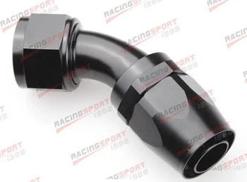 

-8 AN AN8 45 DEGREE SWIVEL OIL FUEL LINE HOSE END FITTING ADAPTOR
