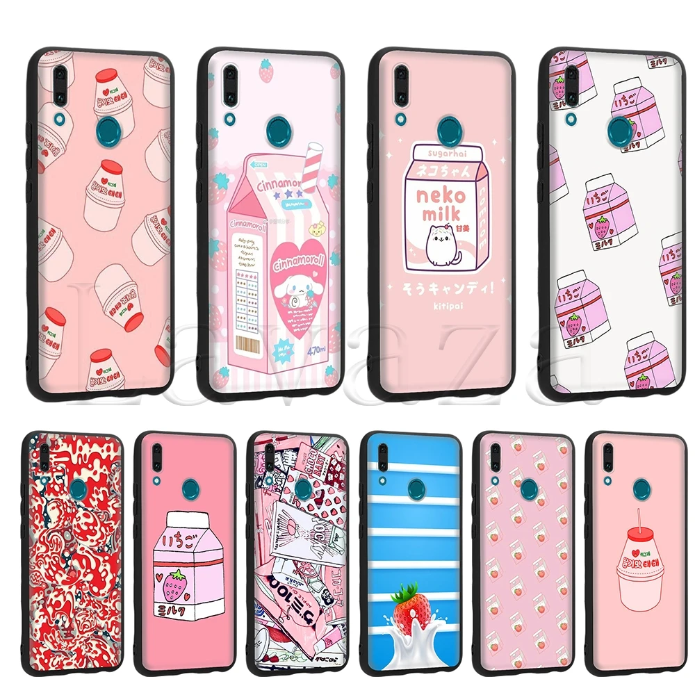 

Lavaza Summer Cute Strawberry Milk Case for Huawei Mate 10 P8 P9 P10 P20 P30 Y7 Y9 Lite Pro P Smart Mini 2017 2019 2018