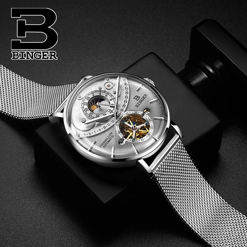 الأزياء بارد 3D منحني الزجاج الرجال توربيون الساعات الذاتي لف تحلق عجلات الميكانيكية ووتش الصلب الكامل Milanese ساعة معصم الأزياء بارد 3D منحني الزجاج الرجال توربيون الساعات الذاتي لف تحلق عجلات الميكانيكية ووتش الصلب الكامل Milanese ساعة معصم