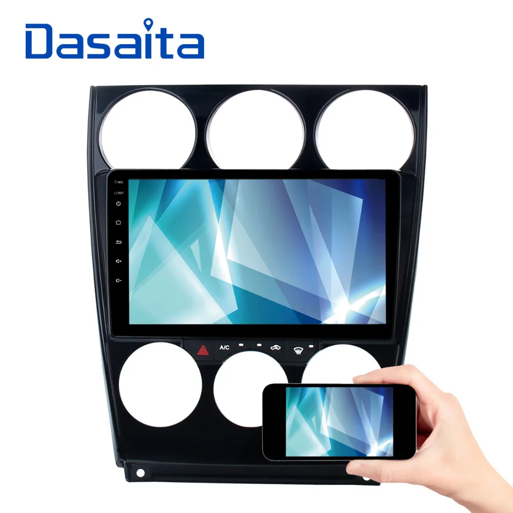 Flash Deal Dasaita 9" Android 8.1 Car GPS Player Navi for Mazda6 Mazda 6 2006-2013 with 2G+16G Quad Core Stereo Autoradio Multimedia 4G ROM 1