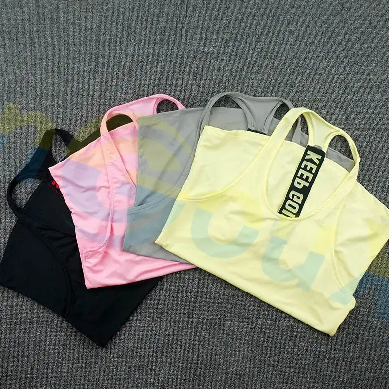 Summer Women Gym Sports Vest Sleeveless Shirt Fitness Running Clothes Sexy Tank tops Workout Yoga Singlets Quick dry Tunics
