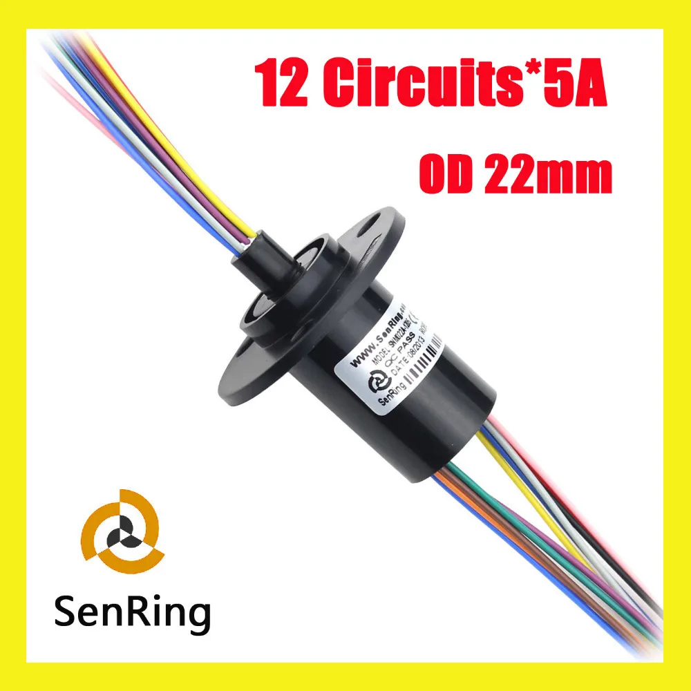 

Capsule slip ring 12 circuits/wires contact 5A used for wind turbine generator