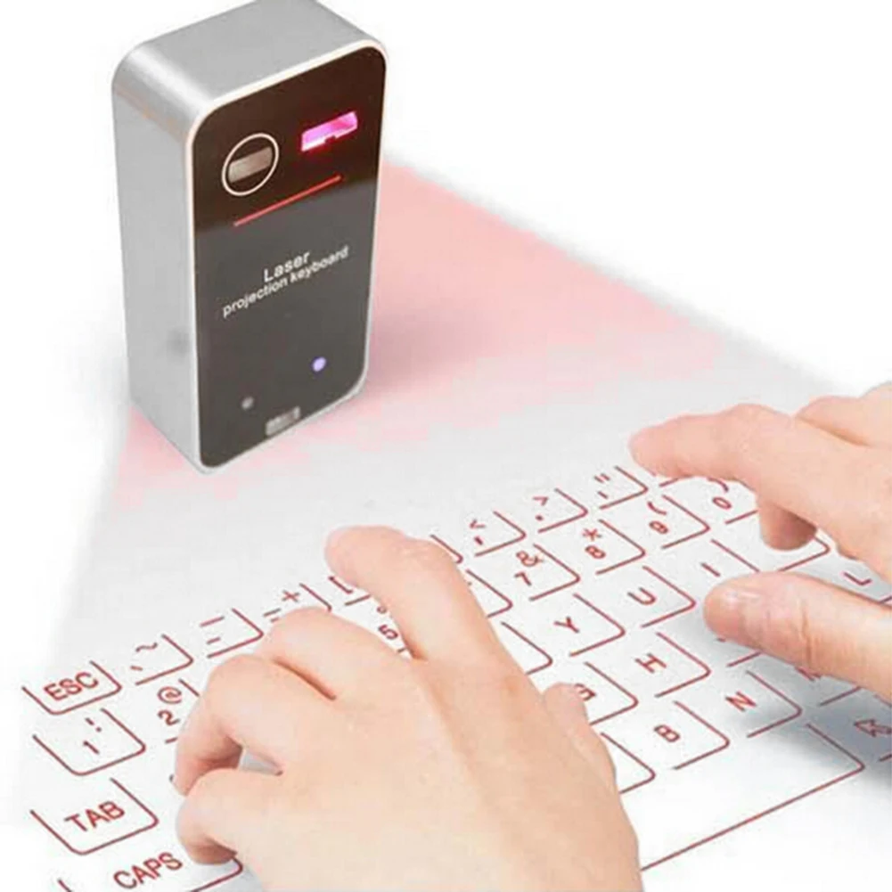 

Wireless Bluetooth Virtual Laser Keyboard for Smart Phone Tablet PC Computer Lazer Projection Teclado Sem Fio Gaming Klavye