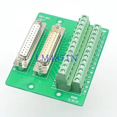 D-SUB male female 25pin DB25 Terminal Breakout PCB Board header row 2 Adapter 5pcs 2 54mm pcb female header dual row pin header smd smt 2x2 4 pin 6 8 10 12 14 16 18 20 24 26 30 40 50 60 80 pin