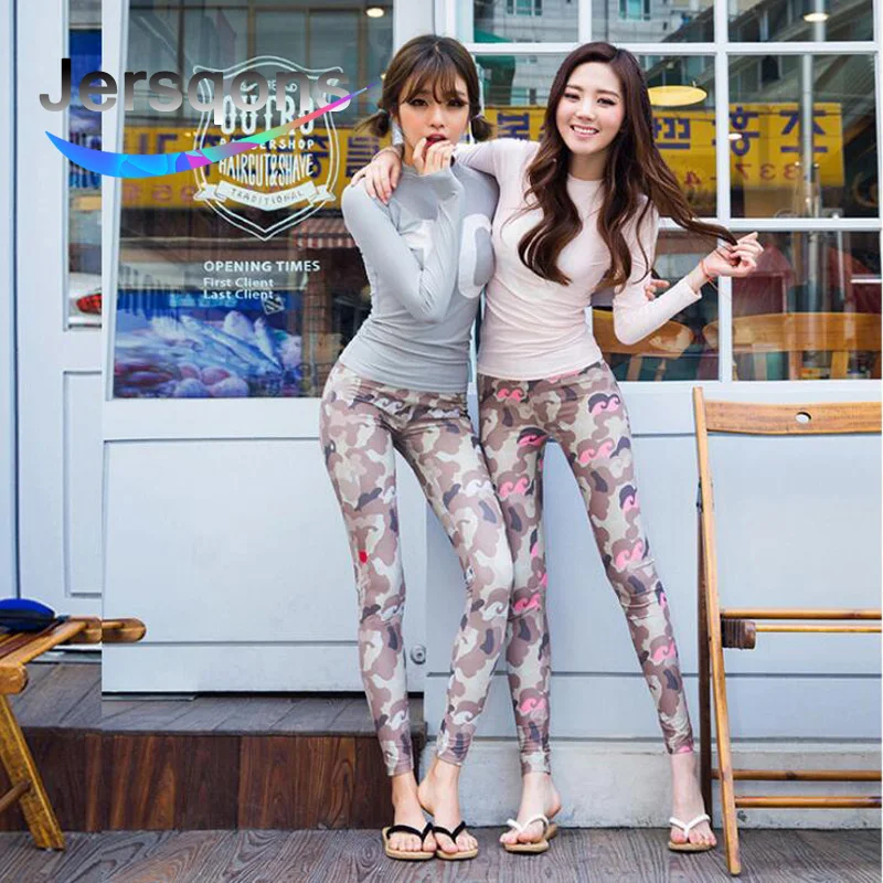 Jersqons 2019 النساء لباس سباحة الطباعة المغطاة تصفح طويلة الأكمام و السراويل الطويلة طفح الحرس اثنين من قطعة الدعاوى السباحة