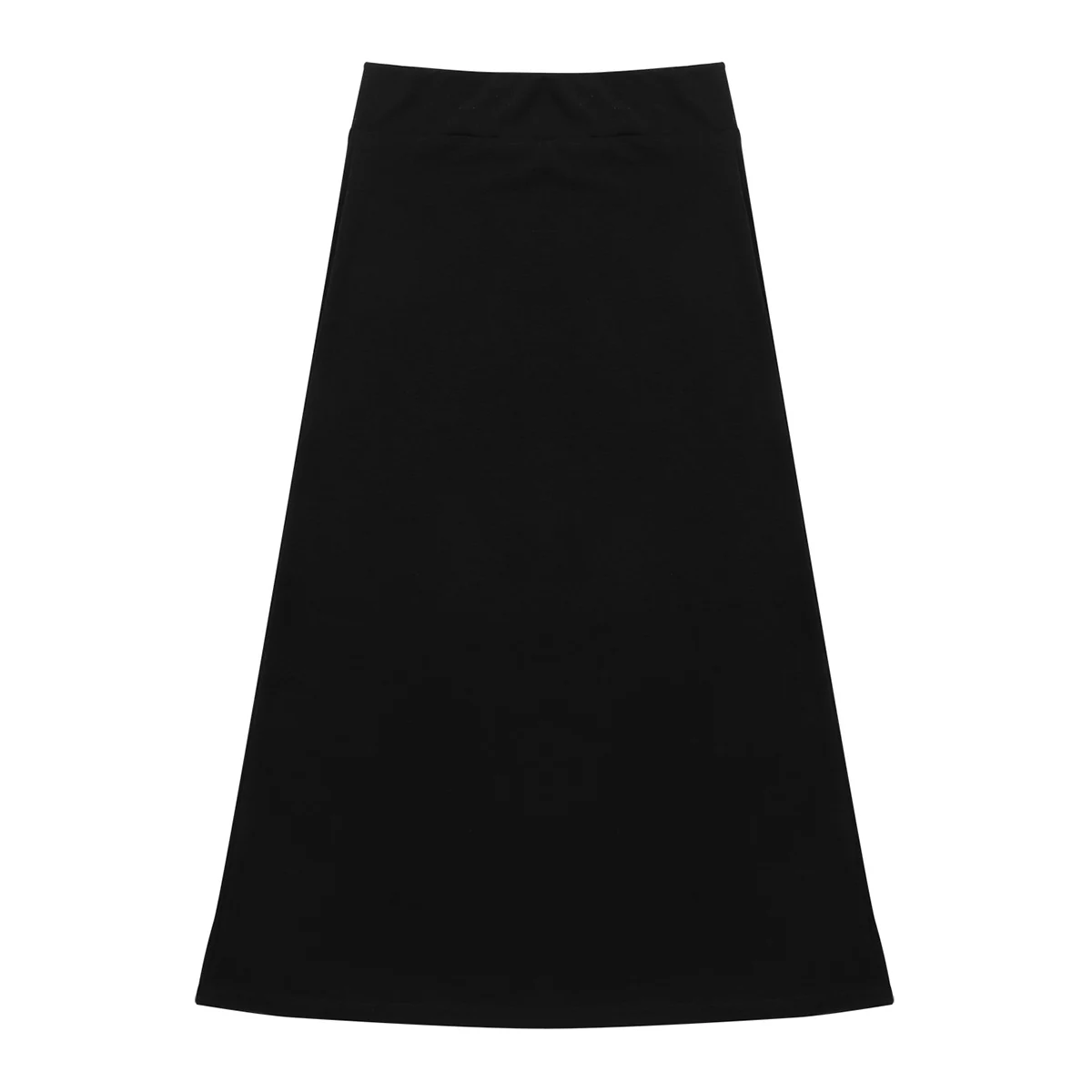IEFiEL/однотонная длинная юбка-макси для маленьких девочек эластичная легкая повседневная юбка-макси для школы, вечерние юбки для девочек, SZ 6-14