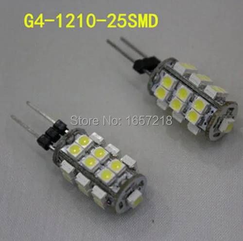 Высокий светильник 25SMD1210 светодиодный энергосберегающий G4 с кристаллами