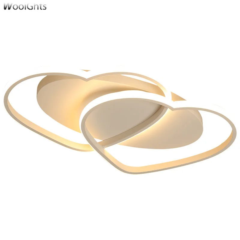 

Wooights Modern Ceiling Light LED Lamp for Living room Bedroom lamparas de techo Heart shape Avize Lustre 110V 220V Ceiling Lamp